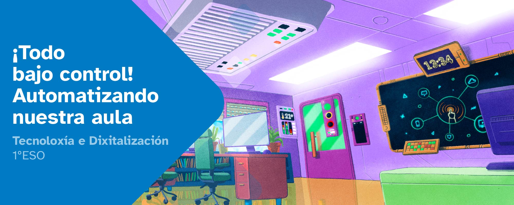 Portada "¡Todo bajo control! Automatizando nuestra aula"