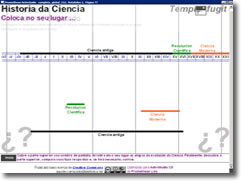 Xogo: Sit&uacute;a as etapas da historia da ciencia no seu lugar. &Aacute;brese nunha vent&aacute; nova.