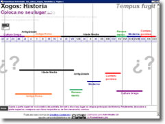 Xogo: Sit&uacute;a as etapas da Historia no seu lugar. &Aacute;brese nunha vent&aacute; nova.
