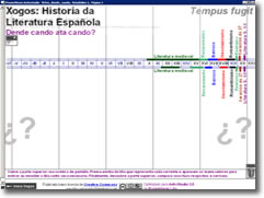 Xogo: Que s&eacute;culos abarcan as etapas da Literatura espa&ntilde;ola? &Aacute;brese nunha vent&aacute; nova.