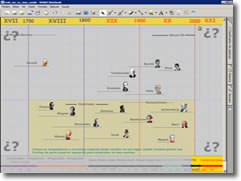 Coloca no seu lugar aos compositores. &Aacute;brese en vent&aacute; nova.