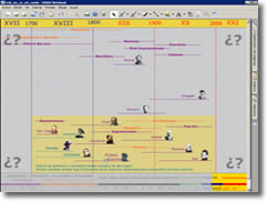 Coloca no seu lugar aos pintores. &Aacute;brese en vent&aacute; nova.
