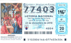 Billete de la lotería nacional