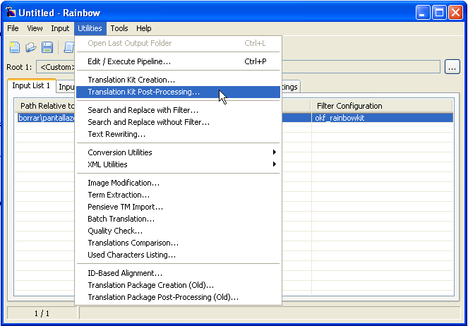 Desfiltrando los contenidos