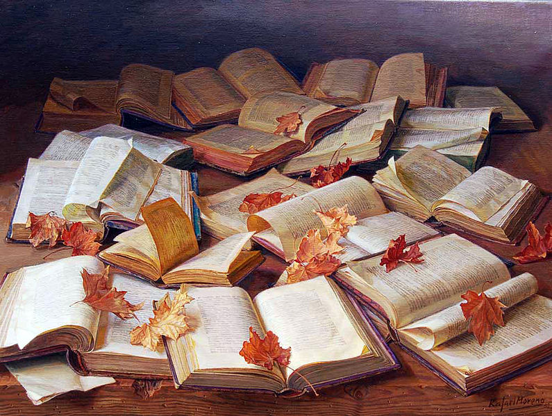 Libros lejanaos hojas