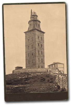 A Torre de Hércules, en 1895