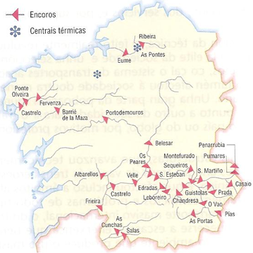 Mapa enerxético de Galicia Mapa enerxético de Galicia