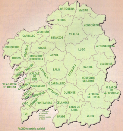 Demarcaci&oacute;n xudicial de Galicia