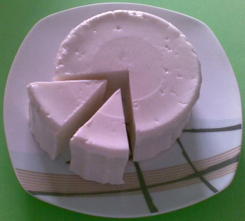 queso mitad de un cuarto