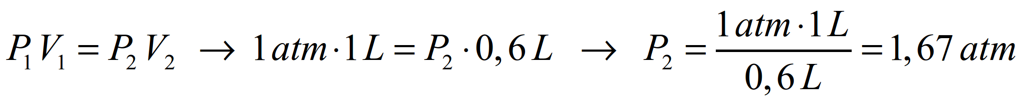 Aplicamo a lei dos gases