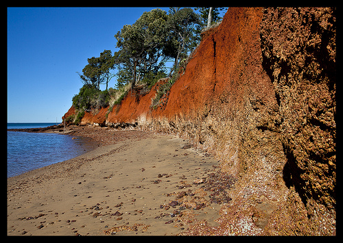 Erosion of Red Cliffs of Scarborough