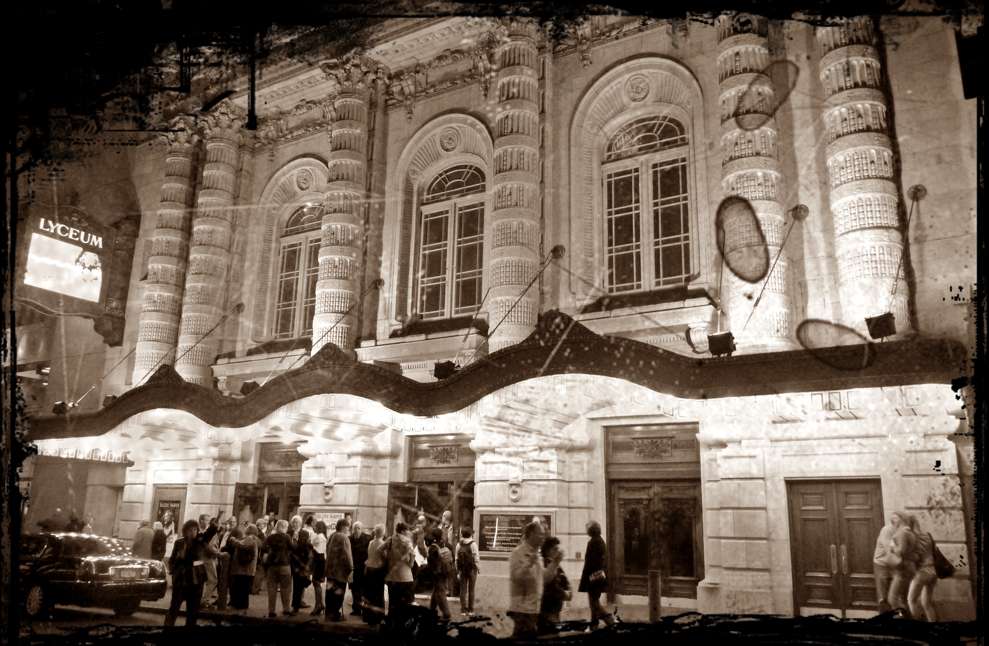 Fotografía de un teatro de New York