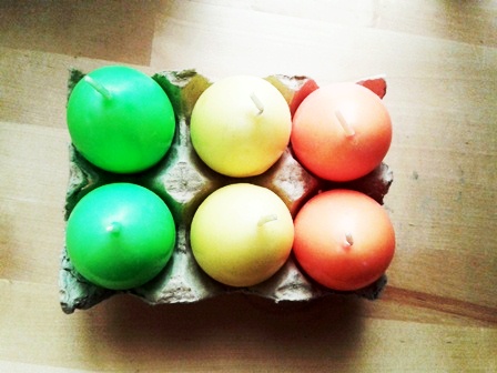 media ducia de velas de cores