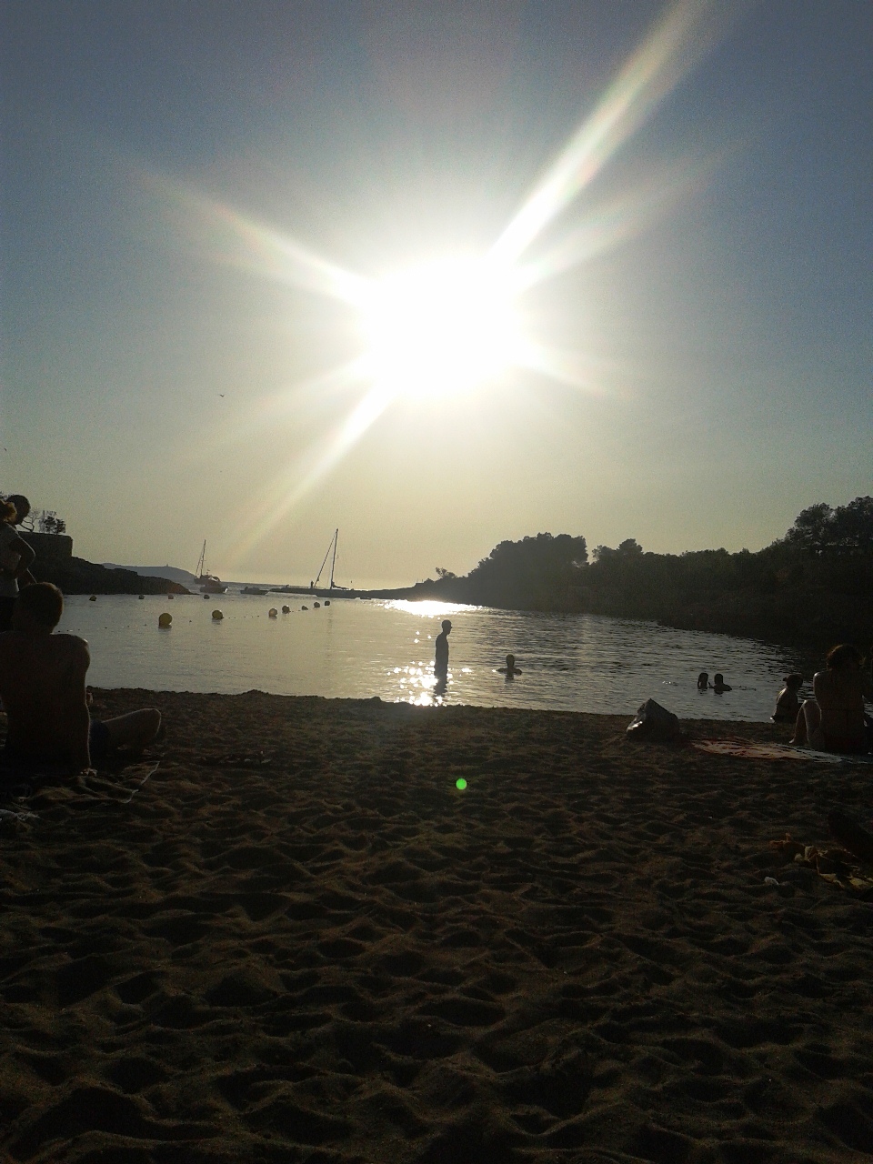 Solpor posta de sol no mar