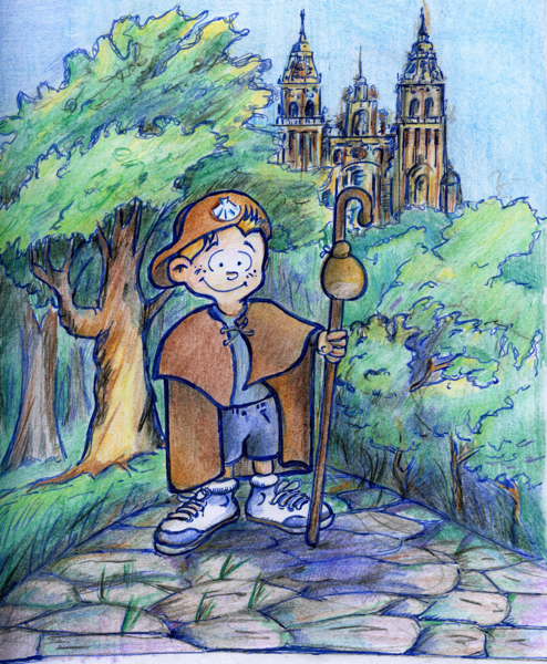 Debuxo de Paio peregrino