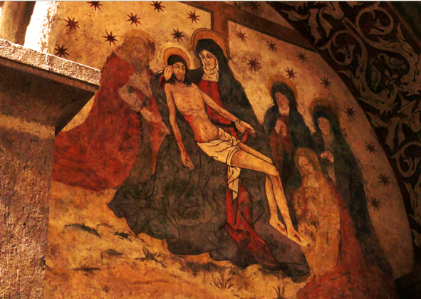 Capela do esp. santo Pinturas góticas