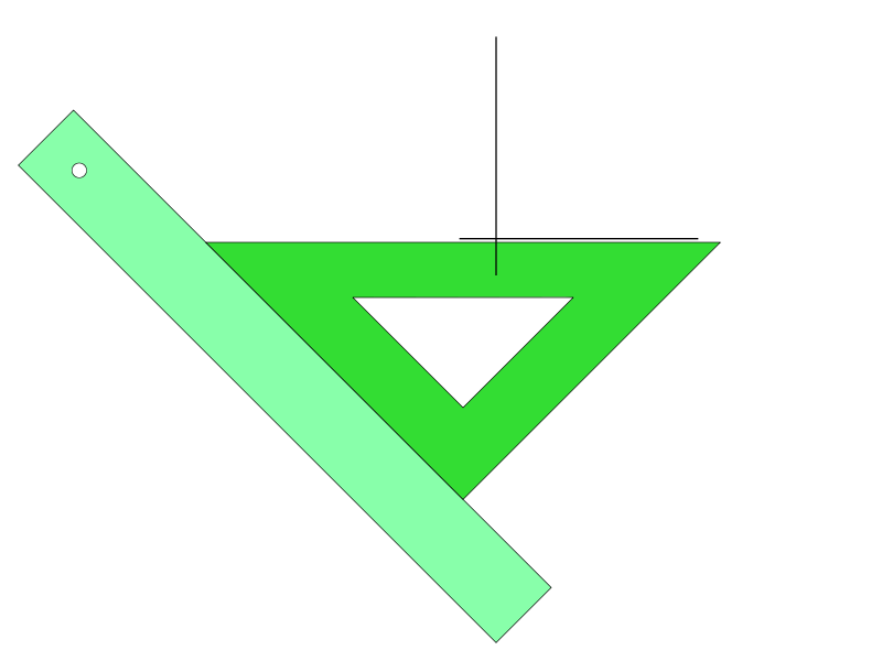 Dibujo del eje horizontal X