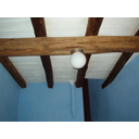 Estructura de vigas de madera en una vivienda tradicional. (M. Torres Búa)