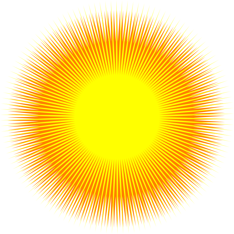 Imagen simbólica de la luz, un sol.