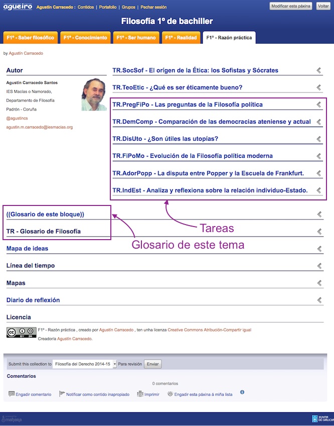 Imagen de un portafolio creado en Agueiro Imagen de un portafolio creado en Agueiro
