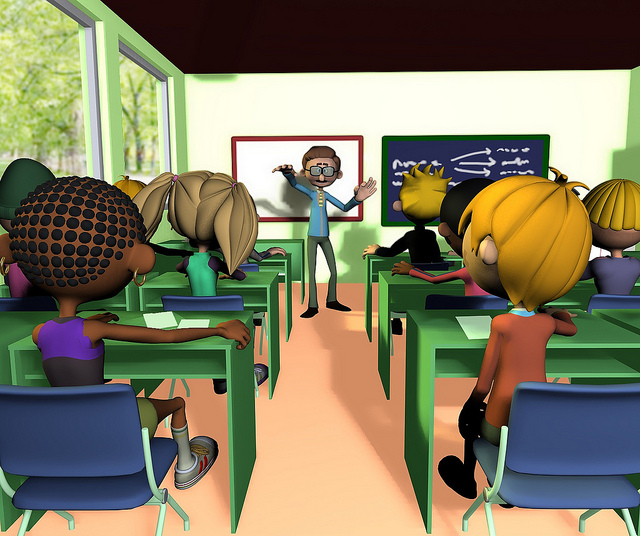 Profesor explicando a la clase