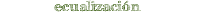 ecualización