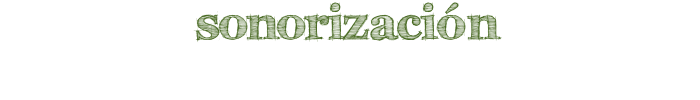 sonorizacion
