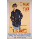 United States recruiting poster for women to enlist in the Navy, World War I.