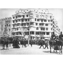 Casa Milá, populary known as La Pedrera, a modernist Antoni Gaudi´s building in Barcelona built between 1902 and 1912, commisioned by businessman Pere Milá and his wife Roser Segimon. It´s an example of architecture innovations at this time.