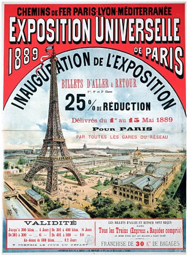 Exposition Universalle Paris 1889 Paris 1889 Universal Exhibition poster