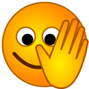 Icono con mano en stop