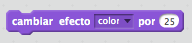 Cambio de efecto color