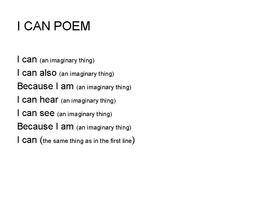 I can poem