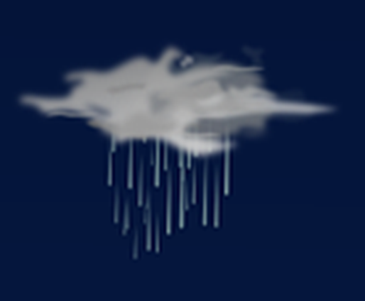 cloud with rain falling