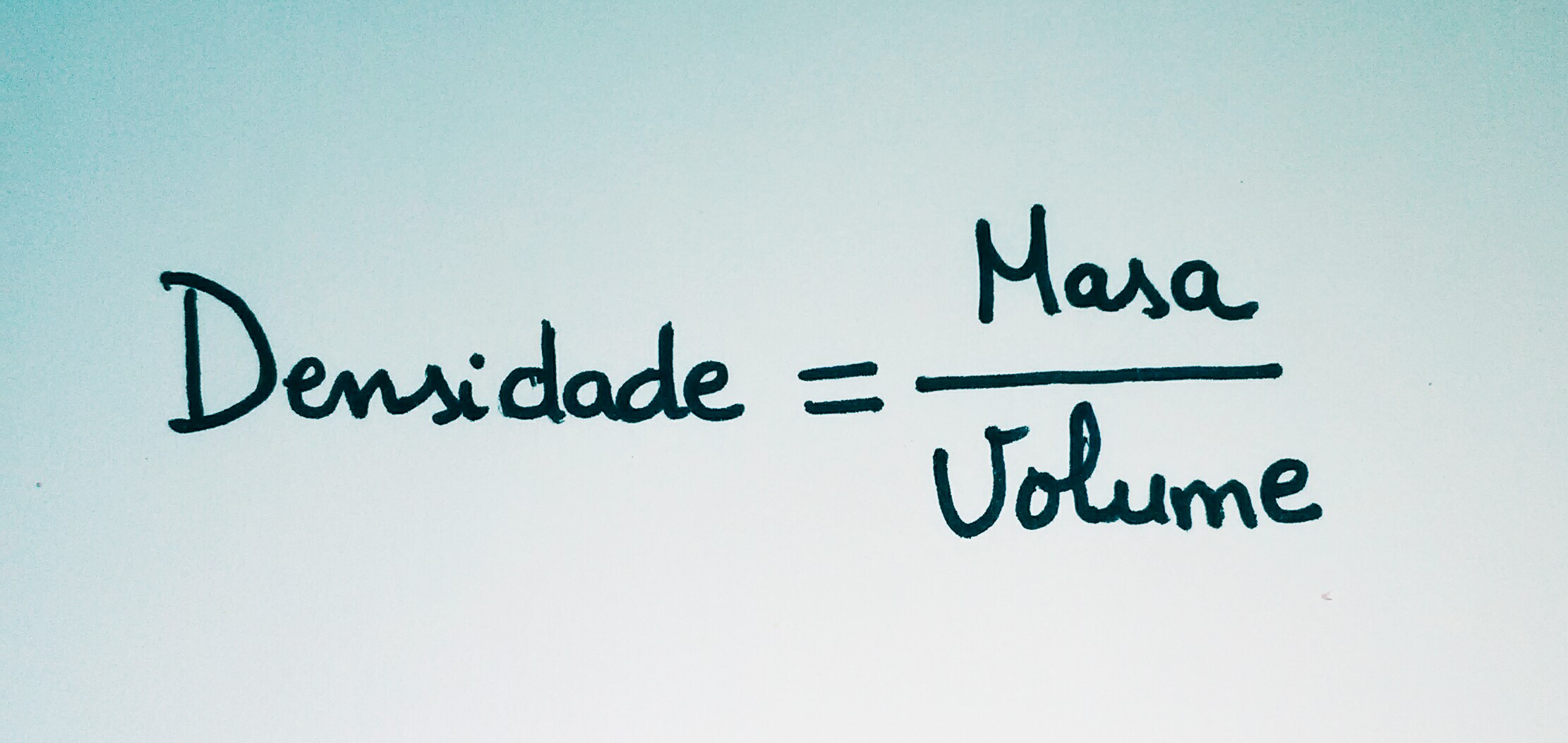 Fórmula da densidade