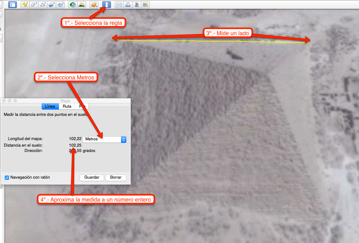 Medir con Google Earth