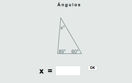 Ángulos en triángulos Ángulos en triángulos