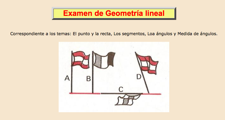 Geometría lineal Geometría lineal