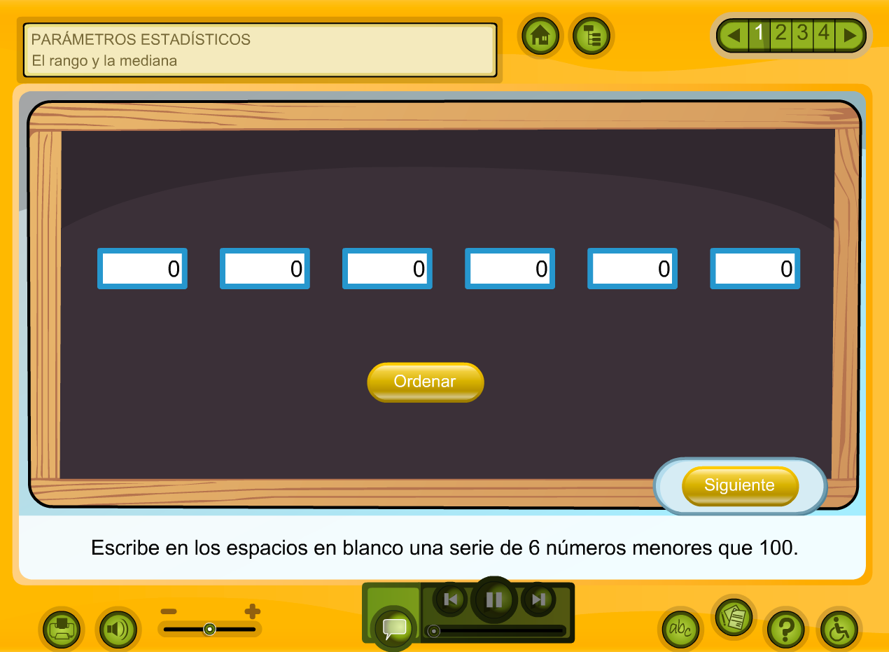 El rango y la mediana El rango y la mediana