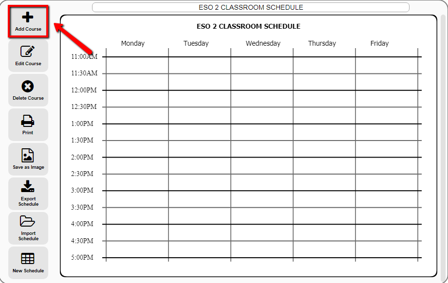 Add course Add course
