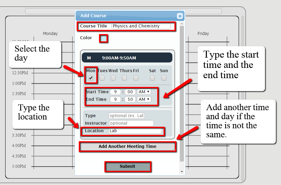 Add subjects Add subjects