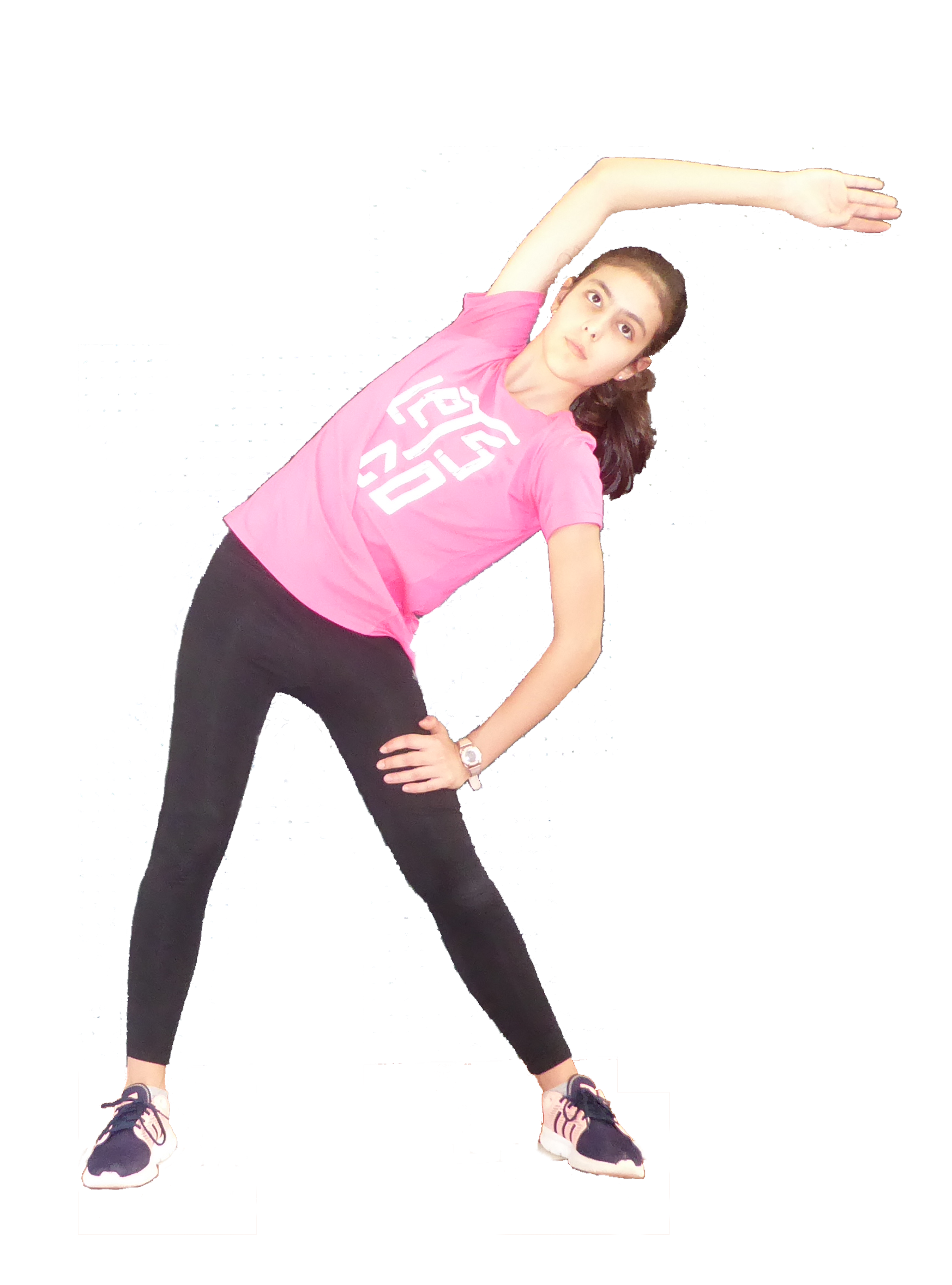 Andrea stretches dorsi