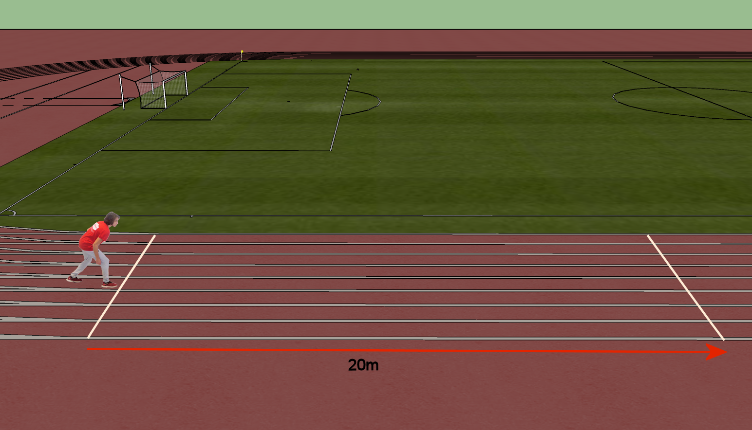 The 20 metres sprint test