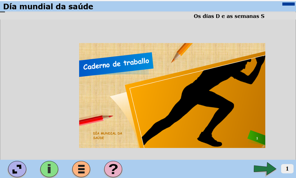 Captura do caderno de traballo do libro da saúde