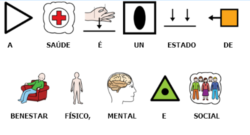 Texto con pictogramas: \