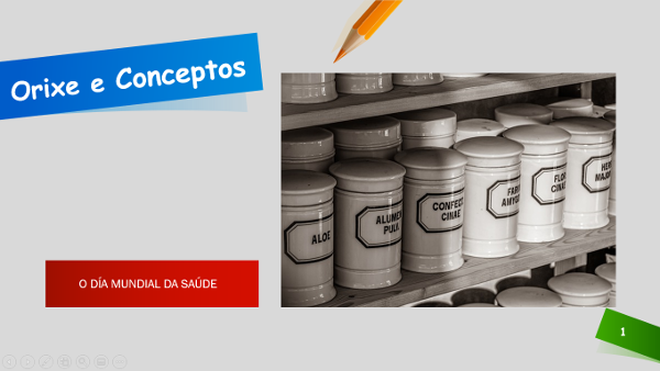 Imaxe: botica con tarros brancos de medicamentos