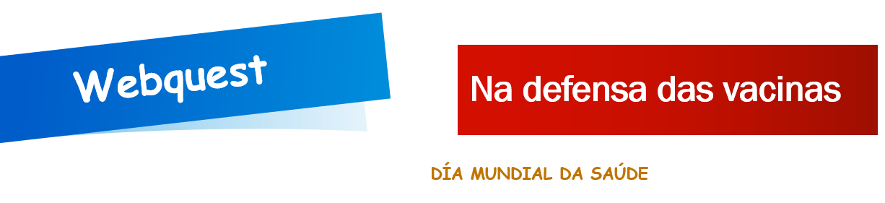 Banner da webquest "Na defensa das vacinas"