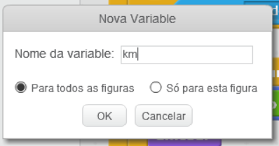 Creación da variable km