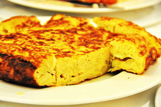 Foto dunha tortilla de pataca.