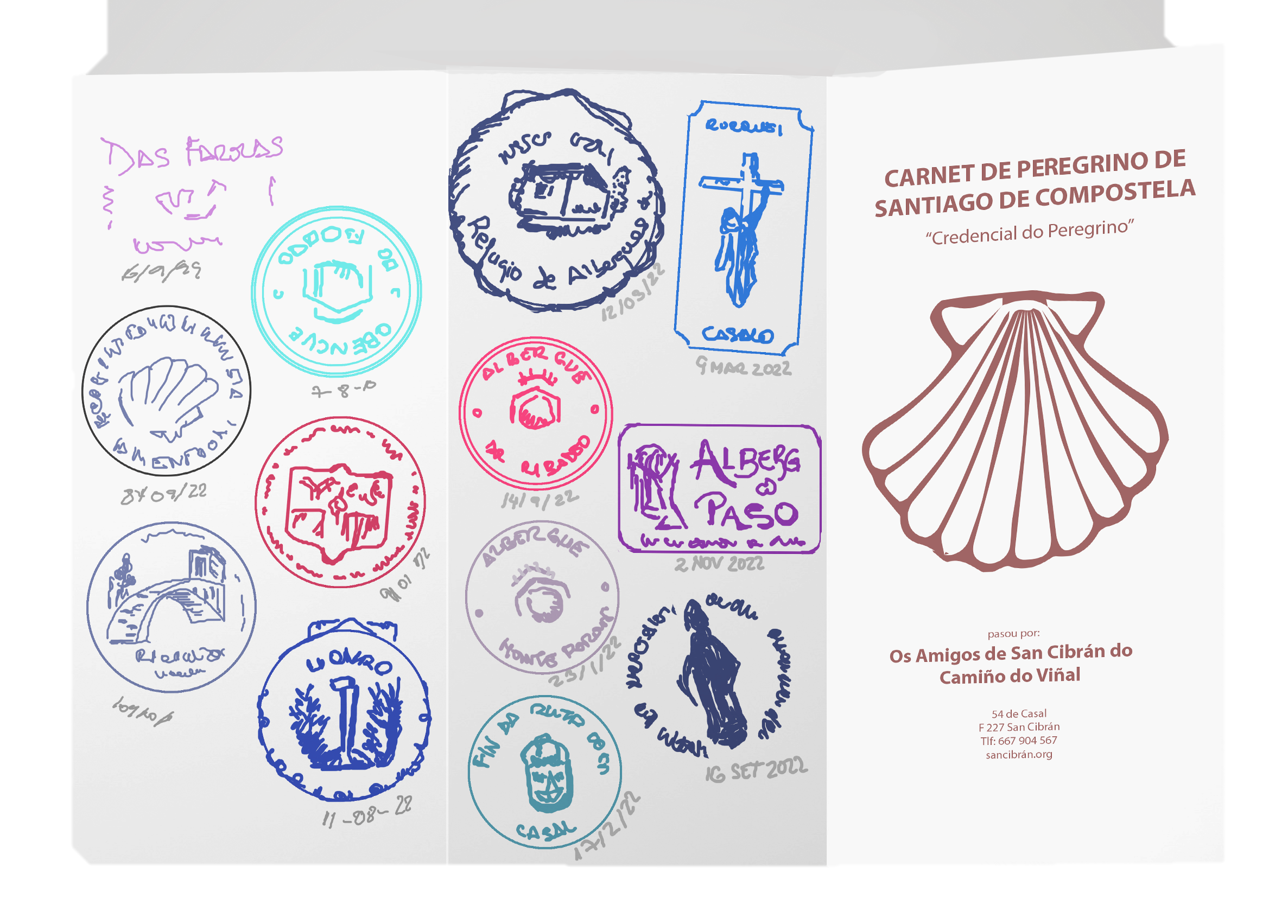 Credencial peregrino.